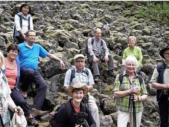 Der Rh&ouml;nklub-Zweigverein Burkardroth wanderte zum L&ouml;sershag.  Foto: Rh&ouml;nklub-Zweigverein Burkardroth