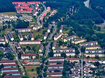 Eine Vielzahl von Wohnblocks im Bamberger Osten wird von der Ankereinrichtung Oberfranken belegt.  Foto: Ronald Rinklef