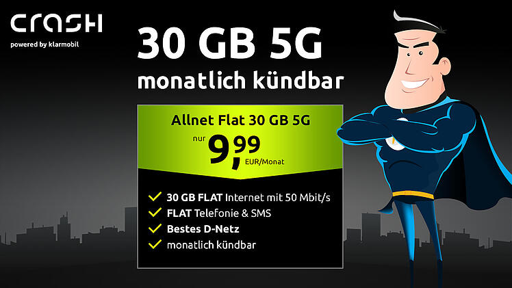 X-Mas-Deal: 30 GB Telekom 5G Allnet Flat – klarmobil für 9,99€