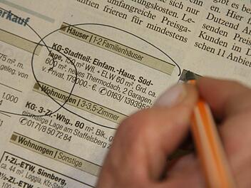 Der Blick in die Zeitung zeigt es: Der Immobilienmarkt hat derzeit eine gute Nachfrage. Foto: Paul Ziegler