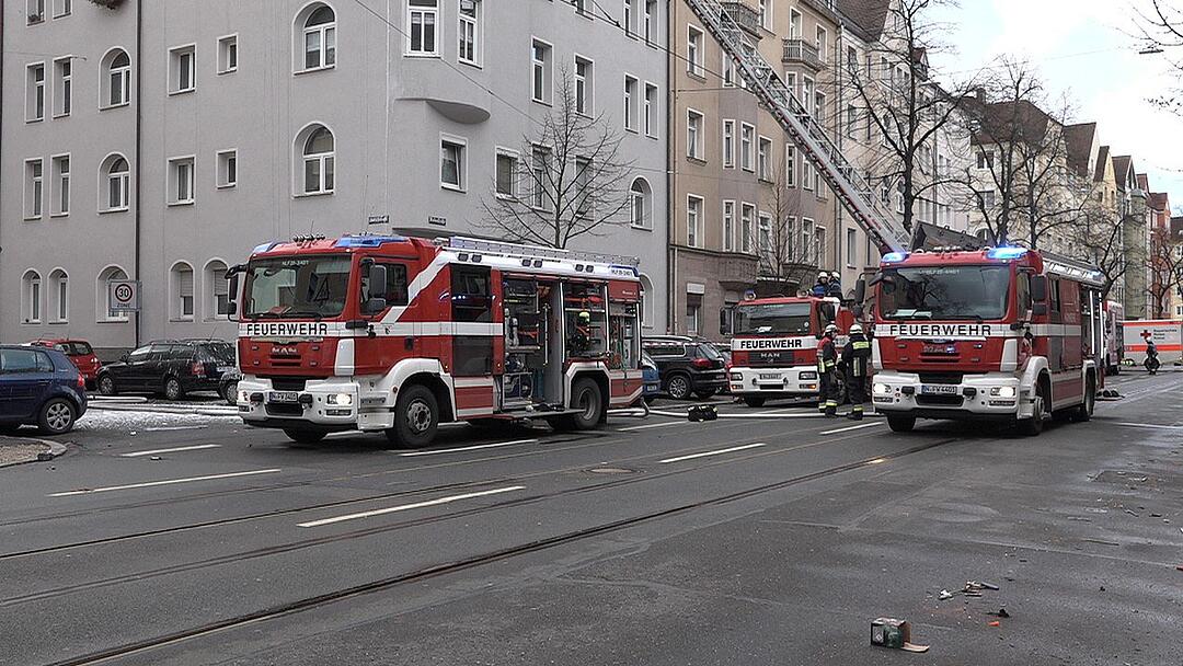 Brand in der Nürnberger Südstadt