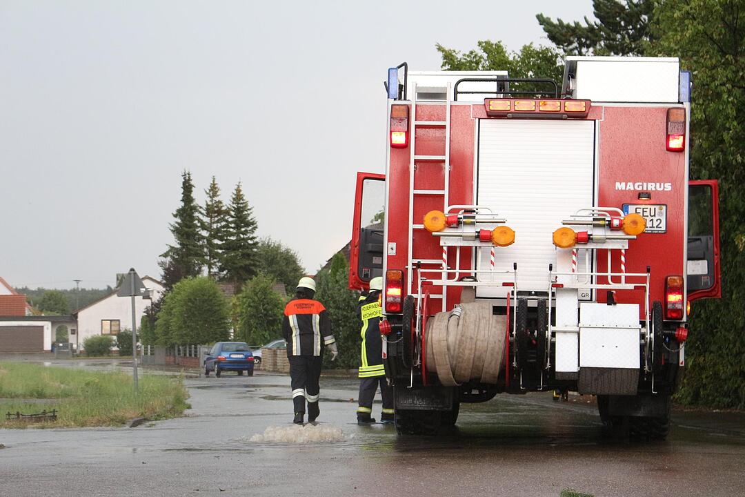 Unwetter zieht über Mittelfranken