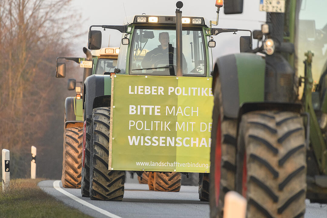 Bauerndemo... auf dem Weg nach N&uuml;rnberg