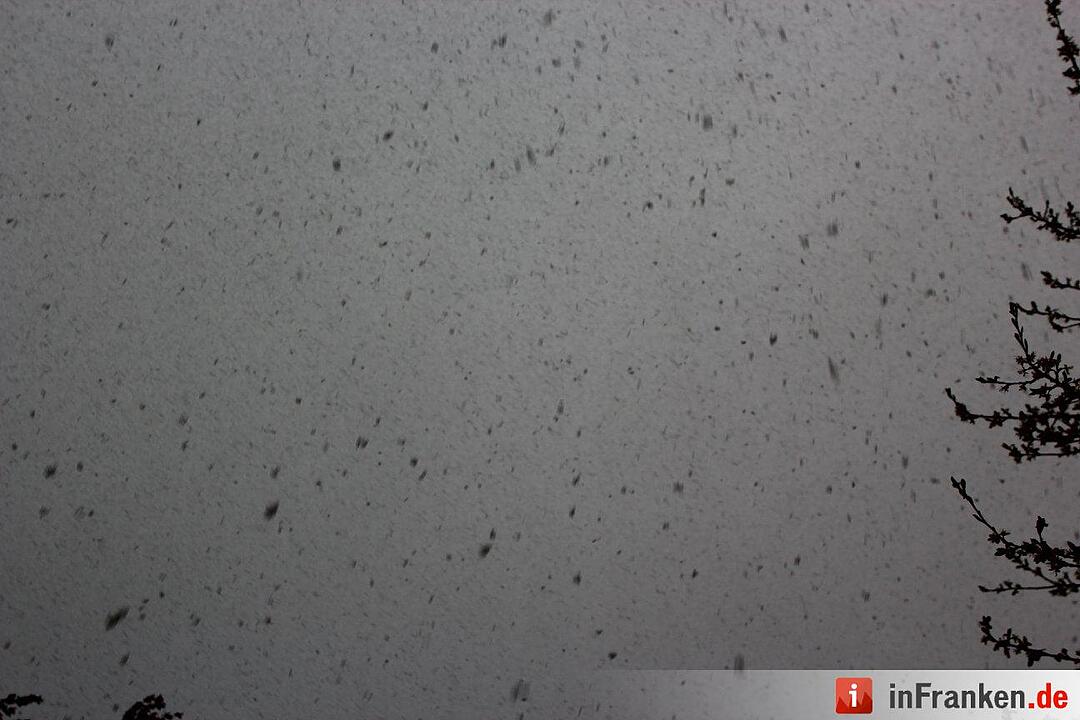 Winter im April 2016 in Franken