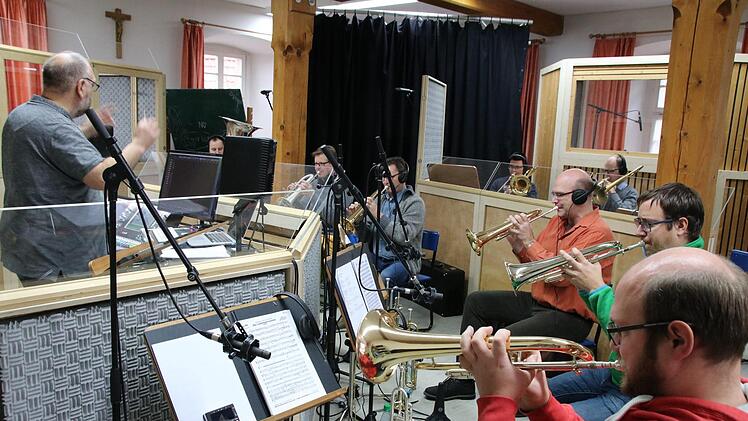 Bei den Aufnahmen in der Zehntscheune Thomas Malz