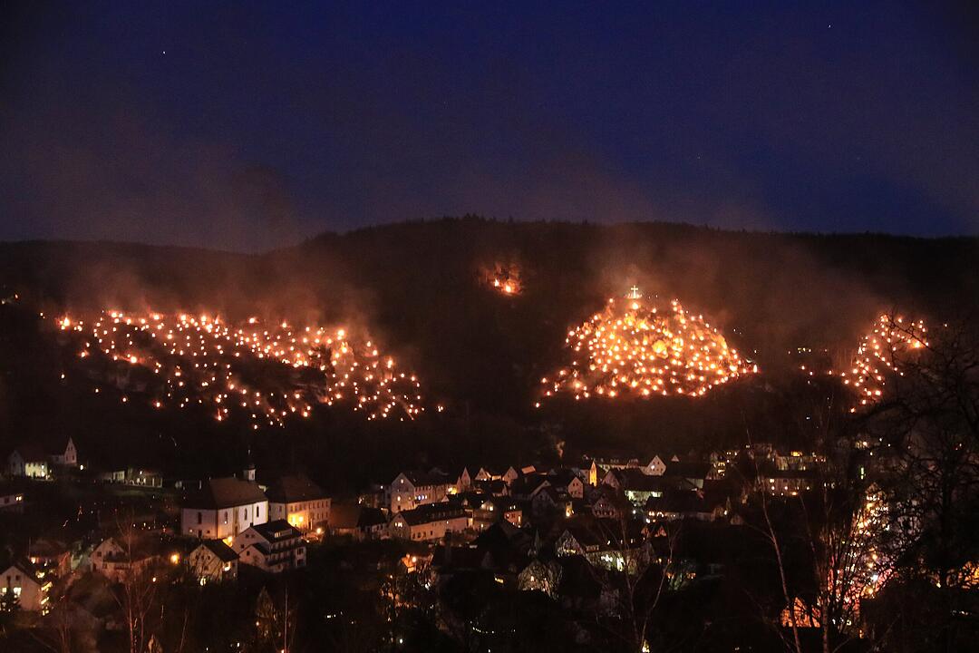 Feuerspektakel in der Fränkischen Schweiz