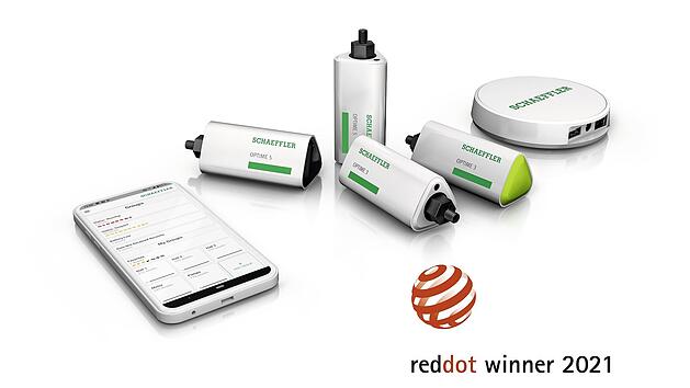 Die innovative Condition-Monitoring-L&ouml;sung Optime ist Gewinner des diesj&auml;hrigen Red Dot Design Awards.