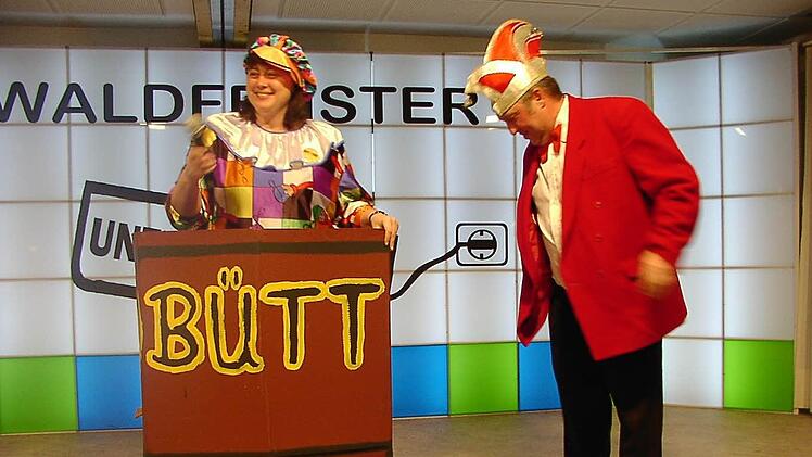 Seller und Frank Heckelmann bei der Turbo-Faschingssitzung. Foto: Alexander Pfülb