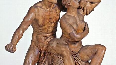 Hubert Gerhard (um 1550 - 1620), Adriaen de Vries (um 1545 - 1626): Sextus Tarquinius raubt Lucretia.  Foto: Kunstsammlungen