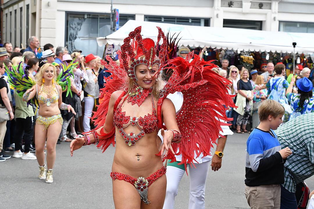 Umzug beim Samba-Festival in Coburg