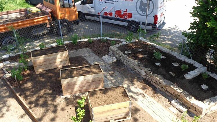 Der Schulgarten der Pestalozzischule Forchheim.