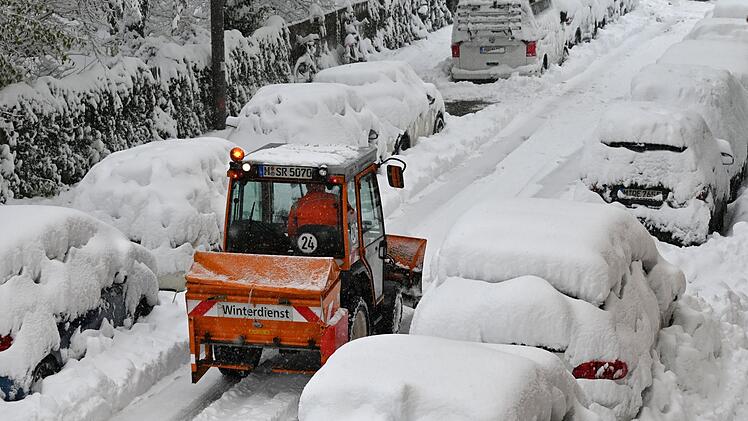 Wintereinbruch in Süddeutschland - München