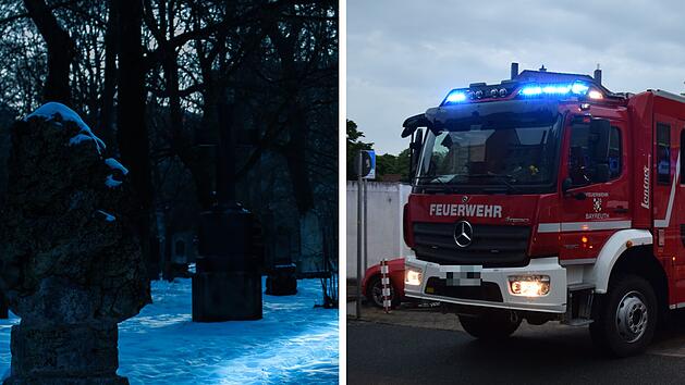Bayreuth: Nächtlicher Brand auf Friedhof ruft Feuerwehr auf den Plan