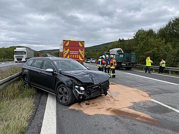 Schwerer Unfall auf A70 Richtung Bamberg