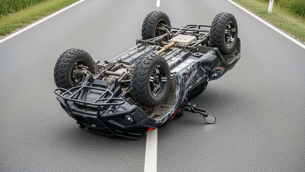 200 Euro Schaden an Quad bei Unfall im Kreis Bamberg