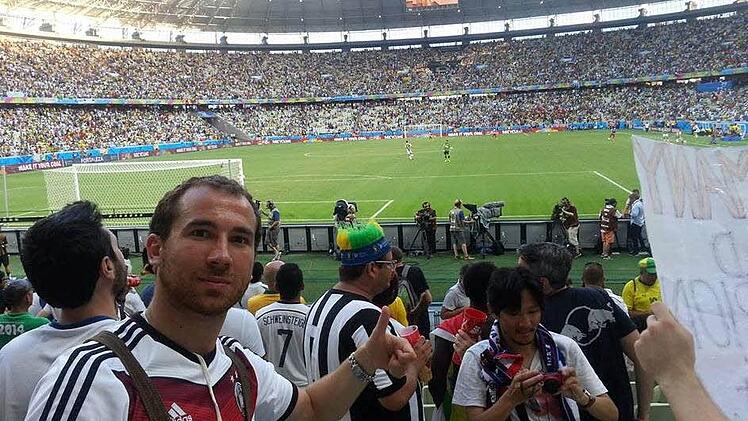 Frank Ortloff im Stadion beim Spiel Deutschland gegen Ghana Foto: privat