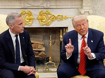 Kanadas Premierminister Mark Carney trifft US-Pr&auml;sident Trump