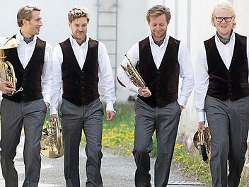Das Ensemble "German Hornsound" macht sich am 21. Februar auf den Weg nach Rügheim. Foto: Michael Trippel
