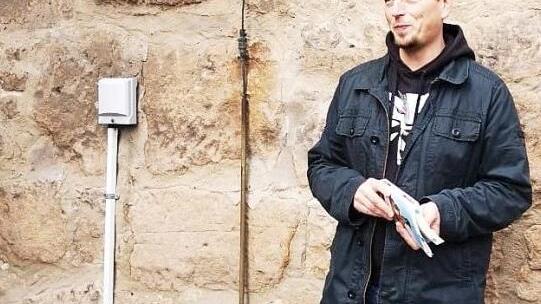 Henning Mützlitz bei einer Altstadtlesung im Oktober  Foto: privat