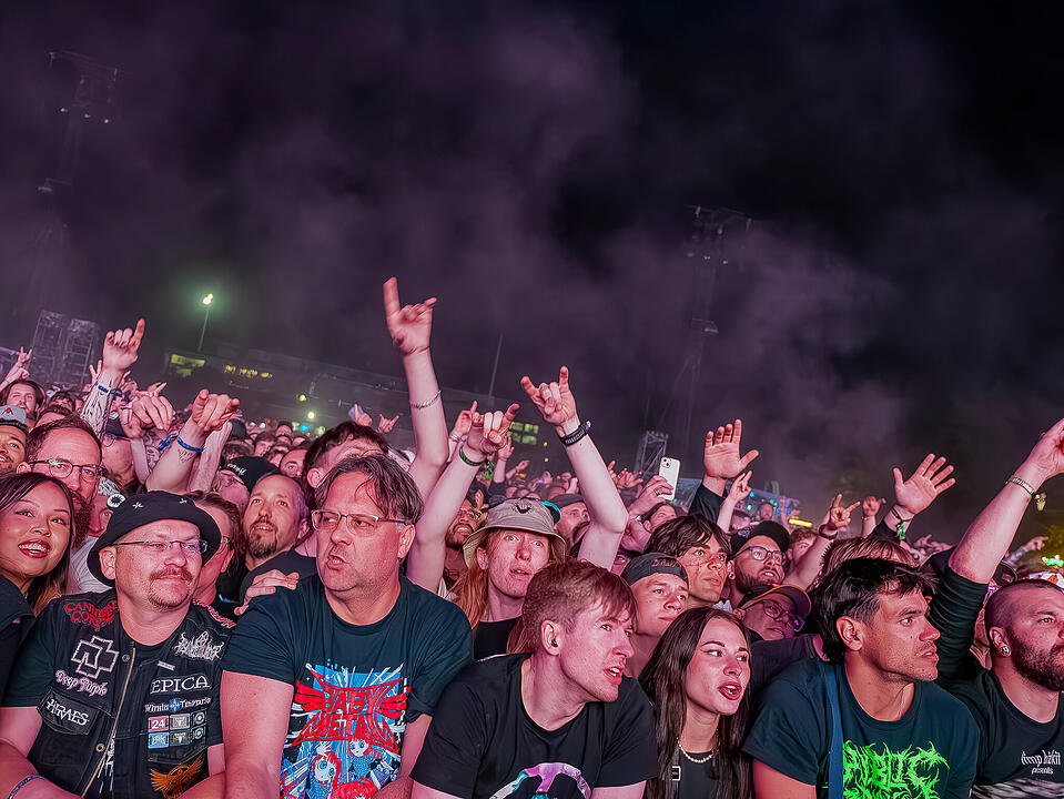 Die US-amerikanische Nu-Metal-Band heizte das Publikum nochmal richtig ein.