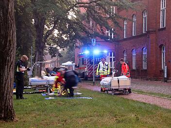 Dachstuhlbrand in Krankenhaus in Ludwigslust