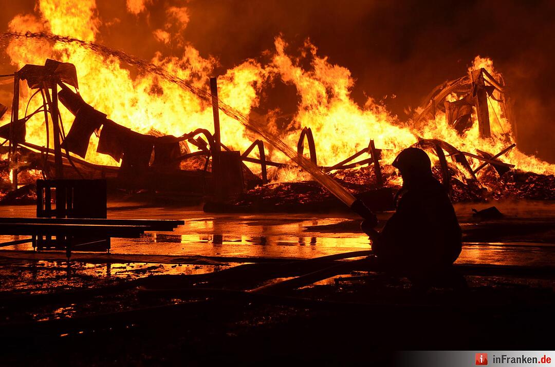 Brand im Sägewerk Untererthal