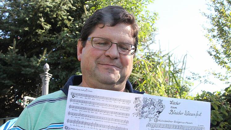 Erich Olbrich bringt bei der Diskussion das "Kulmbach-Lied" des Komponisten Josef Kubina ins Spiel.