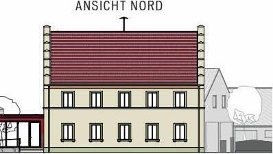 So könnte das Fuchsstädter Rathaus nach der Sanierung aussehen. Vorlage: Architekturwerkstatt Thomas Ruser Repro: SZ