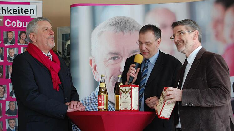 Auch Landrat Michael Busch (rechts) stand Rede und Antwort