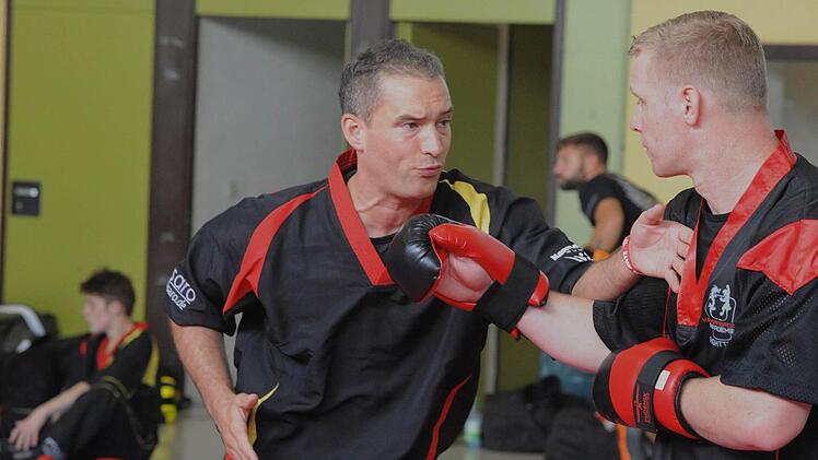Beim Kampfsport-Training in Rannungen. Foto: Hopf