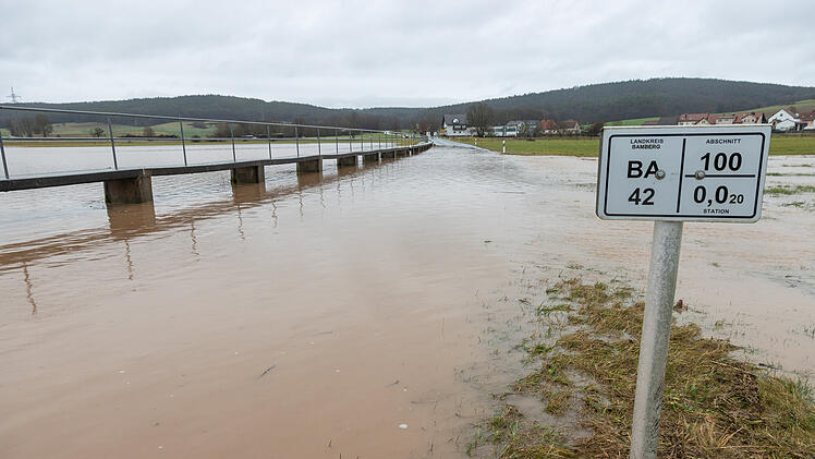 Hochwasser in Franken: Überschwemmungen in den Haßbergen