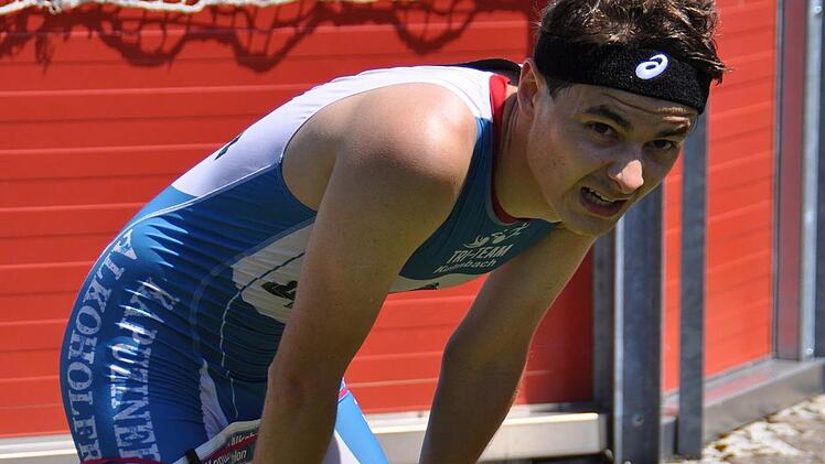 Carsten Friedmann vom ASV belegte in 1:00:13 Stunden Platz 3 beim Volkstriathlon. Foto: Karl Heinz Weber
