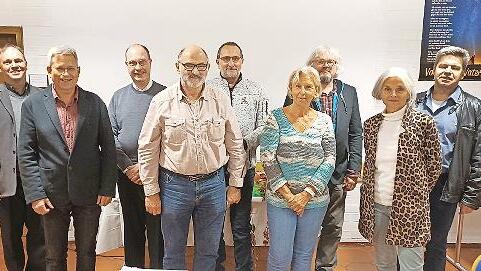 Dekan Till Roth, Michael Donath, Pfr. Thomas Kohl, Hubert Beck, Thomas Damm, Maria Rummel, Pfr. Bodo Bergk, Renate Gauly, Pfr. Michael Nachtrab (von links) bilden den neuen Ausschuss des Diakonischen Werks Lohr.