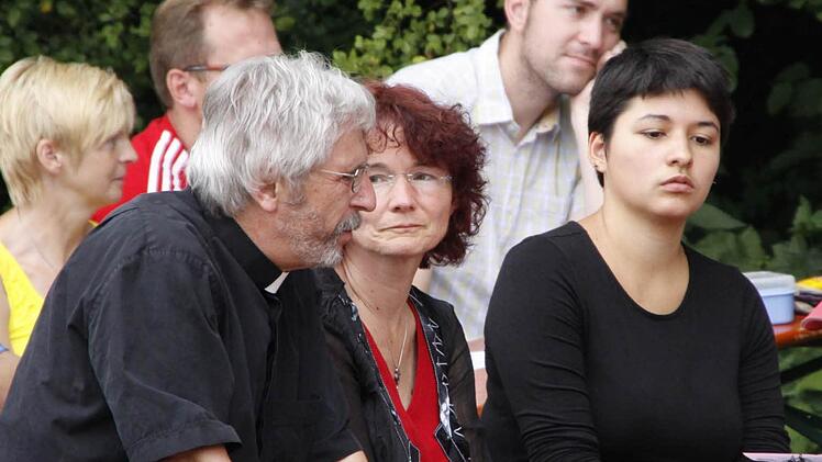 Johnke Im Kreise seiner Familie: Gerhild Zeitner und Tochter Miriam