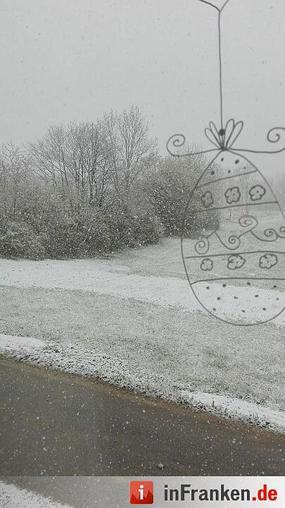 Franken: Ostermontag versinkt im Schnee