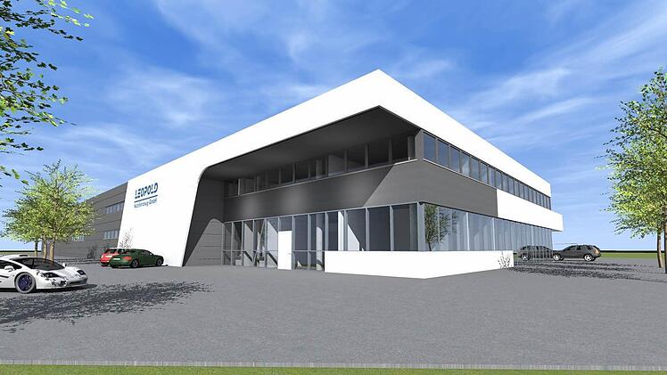 2016 soll das Kompetenzzentrum der Leopold Nutzfahrzeug-GmbH im Gewerbegebiet Pfaffensee in Betrieb gehen. Foto: Repro: FT