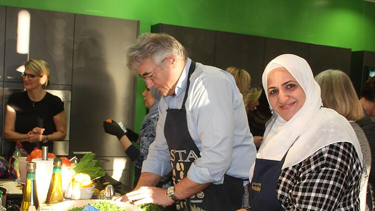 Impressionen vom syrischen Kochkurs im Kulmbacher Mup&auml;zFoto: Sonny Adam