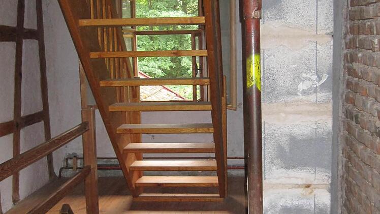 Das Treppenhaus vor dem Umbau-