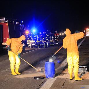 Unfall mit Gefahrgut-Laster auf der A3 bei Höchstadt