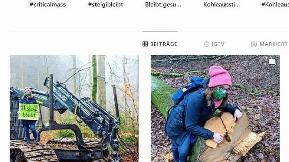 Screenshot des Instagram-Accounts von Lisa Badum reg