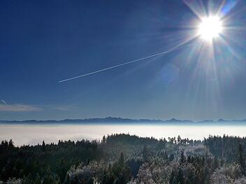 Sonne und Frost in S&uuml;dbayern