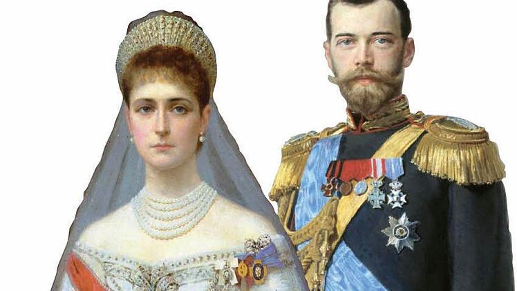 Zar Nikolaus II. mit Zarin Alexandra Fjodorowna
