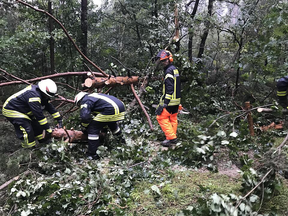 Schweres Unwetterüber Mittelfranken