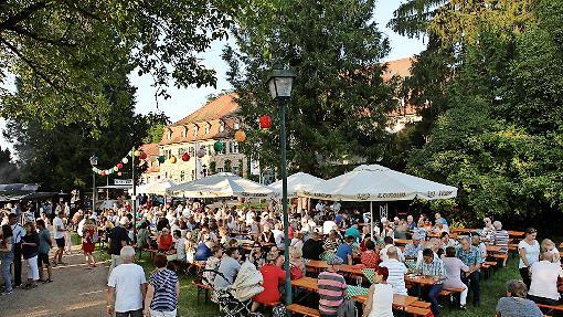 Festbetrieb im Innenhof der Oberen Saline.