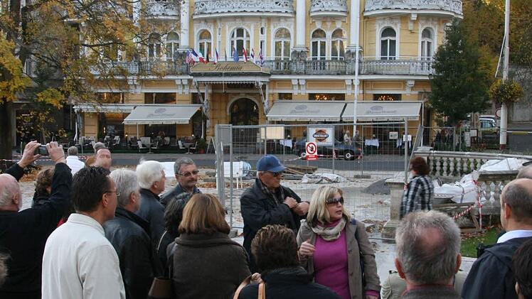 Stadtführung mit der Bad Kissinger Delegation in Marienbad.