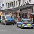 In Bamberg hat es am Dienstagmittag einen gr&ouml;&szlig;eren Polizeieinsatz gegeben, in dessen Folge ein Mann in Gewahrsam genommen wurde. Foto: Ronald Rinklef