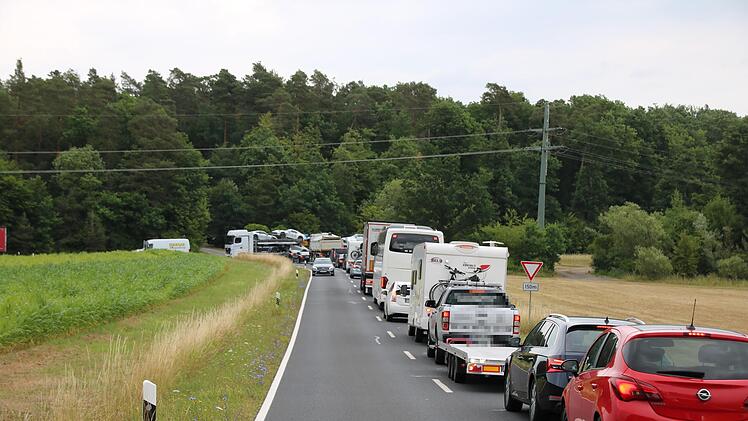 Vor allem im Bereich Wittershausen gab es erhebliche Behinderungen. Foto: Ralf Ruppert