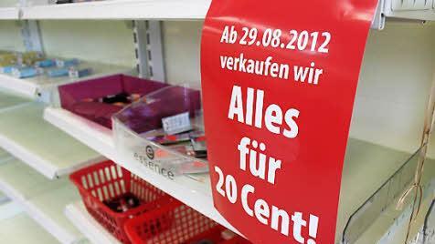 Viel gab es nicht mehr, aber das war billig zu haben.