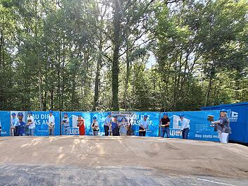 R&ouml;delsee: Spatenstich zum Ausbau der Kreisstra&szlig;e KT 56 am Schwanberg ist erfolgt