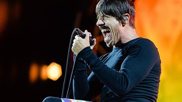 Anthony Kiedis von den Red Hot Chili Peppers am Sonntag bei Rock im Park. Foto: Matthias Merz